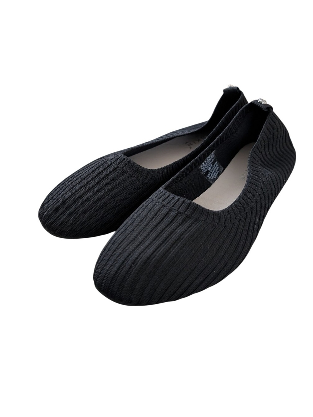 Danskin Hope Black Knit Ballet Flats - Women's Size 7.5